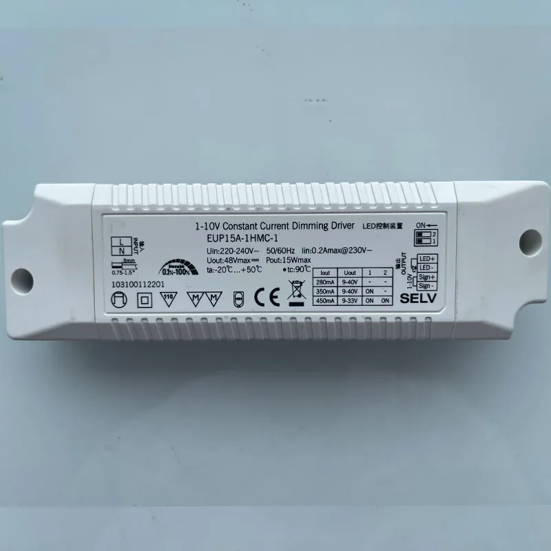 New for EUCHIPS thyristor dimming driver power supply EUP10A-1HMC-1-120/EUP15A-1HMC-1/EUP20A-1HMC-1/EUP10T-1HMC-0-120