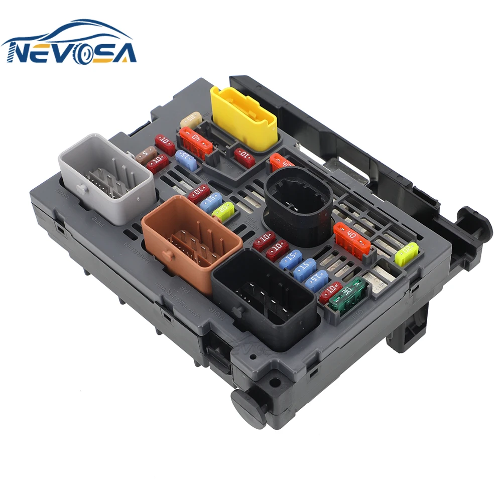 NEVOSA 9664706380 BSM-R06 For Citroen C4 1.6B 2008 For Peugeot 308 2007-2009 1.4 1.6 2.0 16V VTI HDI Fuse Box Control Unit BSI