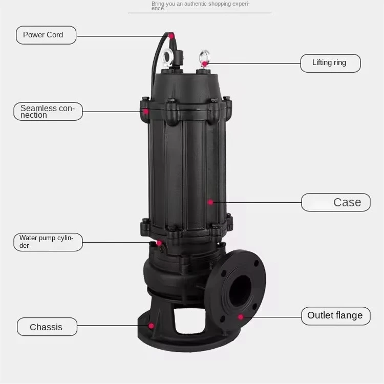 Hochdruck-Tauchpumpe für Schmutzwasser und Schlammschlammübertragung. Effiziente Pumpe für robuste, untergetauchte Aufgaben