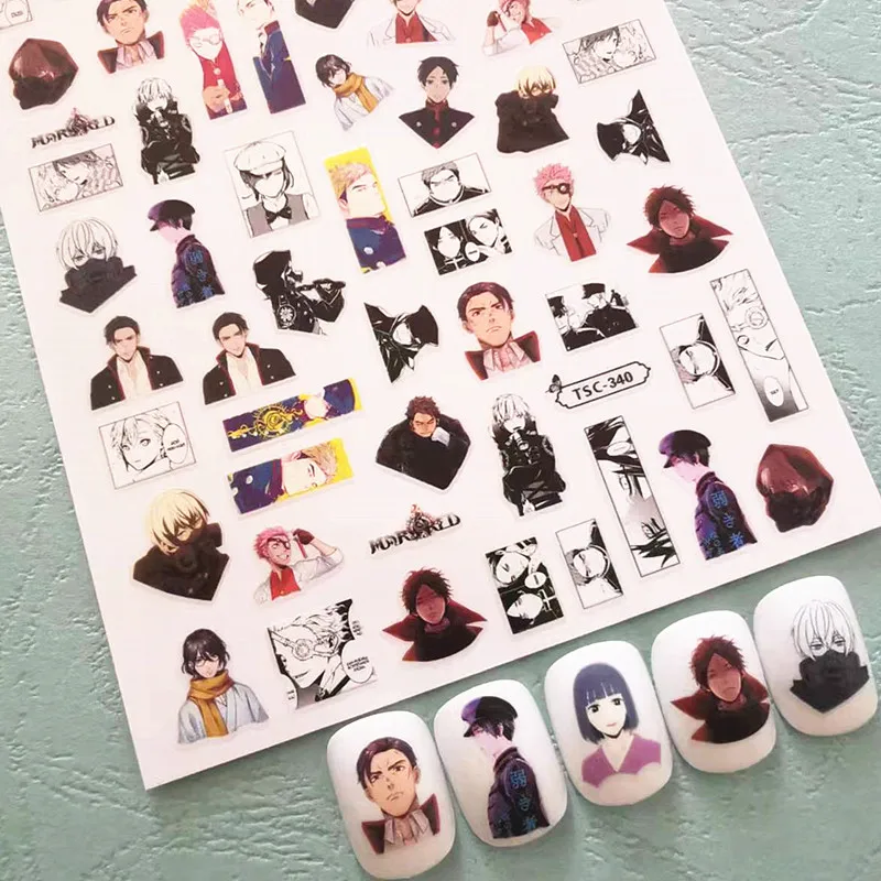 Japanese Anime Design 3D Self Adhesive Back Glue DIY Decorations Tools Nail Art Sticker TSC 465