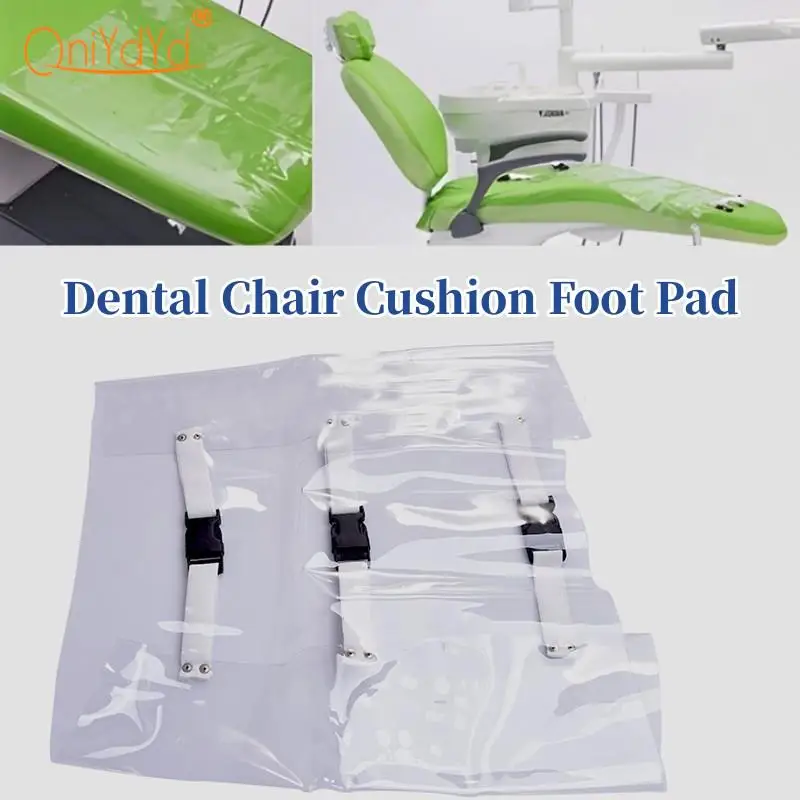 1Pc Plastic Dental Chair Mat Cushion Foot Pad Dental Seat Unit Dustproof Cover Protector- Clear