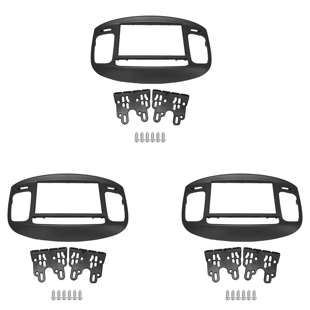 

3X 2Din Car Radio Fascia for HYUNDAI Accent 09-12 DVD Stereo Frame Plate Adapter Mounting Dash Installation Bezel Trim