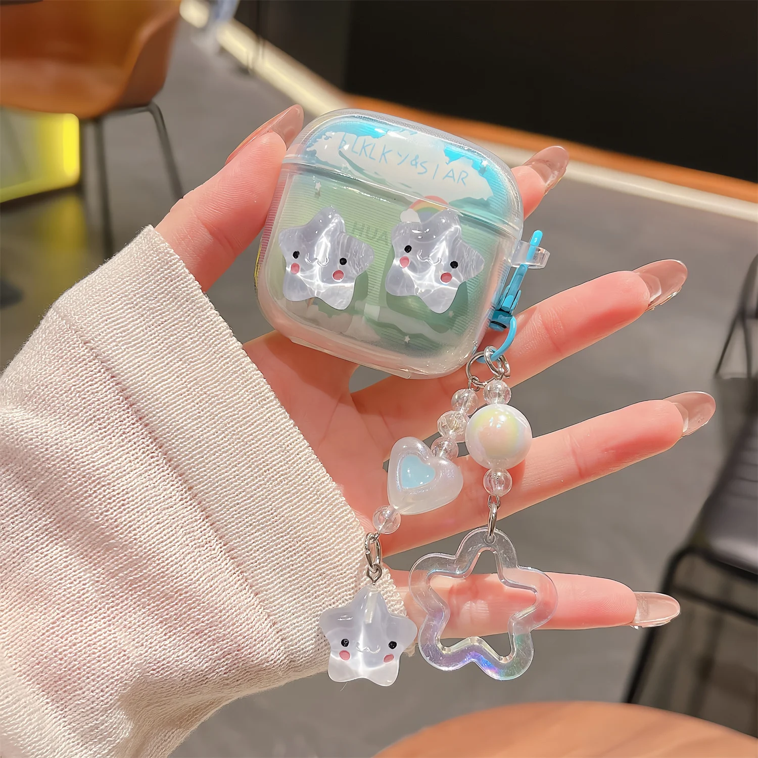 Cute 3D Whale Case For Huawei FreeBuds SE2 SE3 Transparent Cartoon Soft Shell Earphone With Pendant Shockproof Cover - view 3