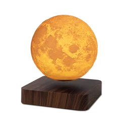 HCNT Levitating Moon Lamp 14cm Floating Luna Night Light Magnetic Levitation Lamps Home Decoration Christmas Birthday Kids Gift