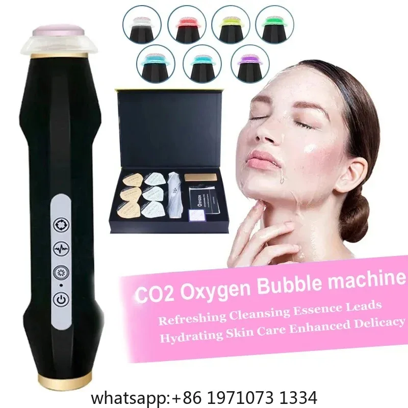 NEW Facial CO2 Oxygen Bubble Machine Oxygen Jet Spa Capsule Serum Gel Facial Massage Exfoliate Rejuvenation Beauty Device