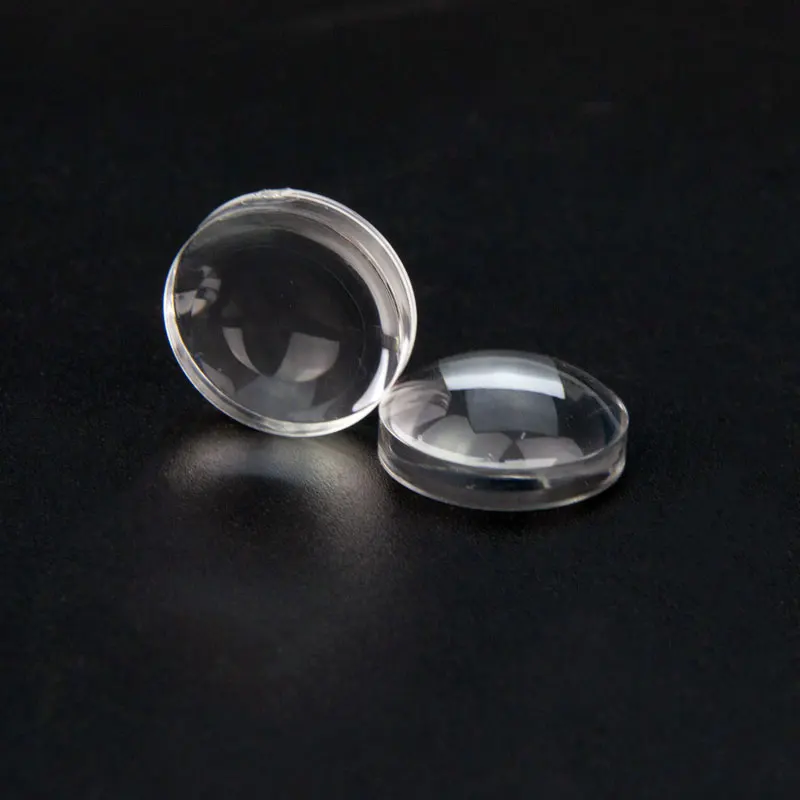 5PCS 16mm Optical Acrylic Plastic Aspheric Focal Length 18mm Plastic LED Plano Convex Lens No Edge Height 6.5mm