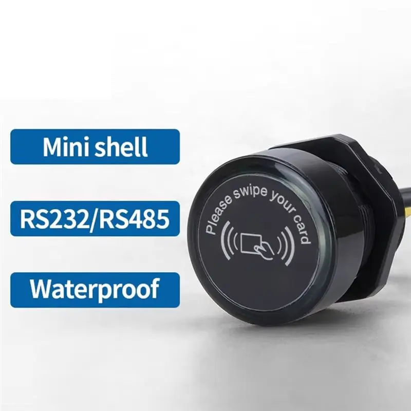 New Reader 24V IC Format RS232 Access Card Reader 13.56Mhz Waterproof Suitable For Access Control System RS232