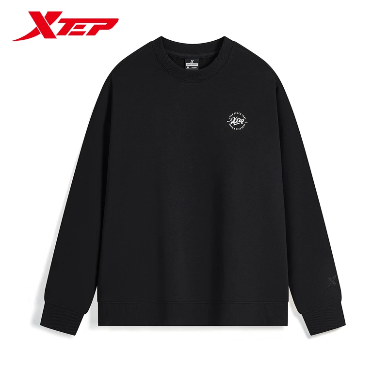 Xtep Pullover Hoodie For Women 2024 Autumn Comfortable Soft Sweatshirt Leisure Athletic Outdoor Long sleeves Tops 876328920070