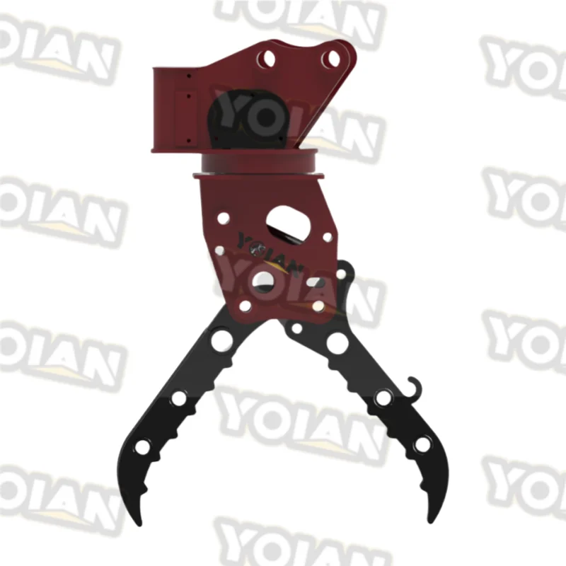 YOIAN Construction Machinery Parts Excavator Loader Grid Skeleton Bucket with Attachments Forks Grapple Bucket