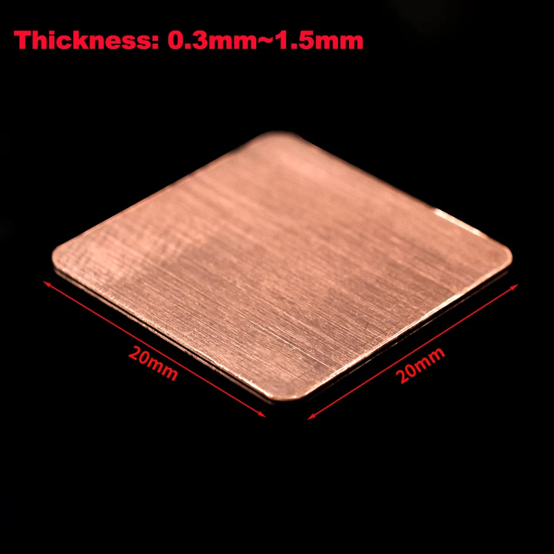 Heat dissipation copper sheet computer, mobile phone/CPU/notebook DIY thermal conductive purple copper sheet