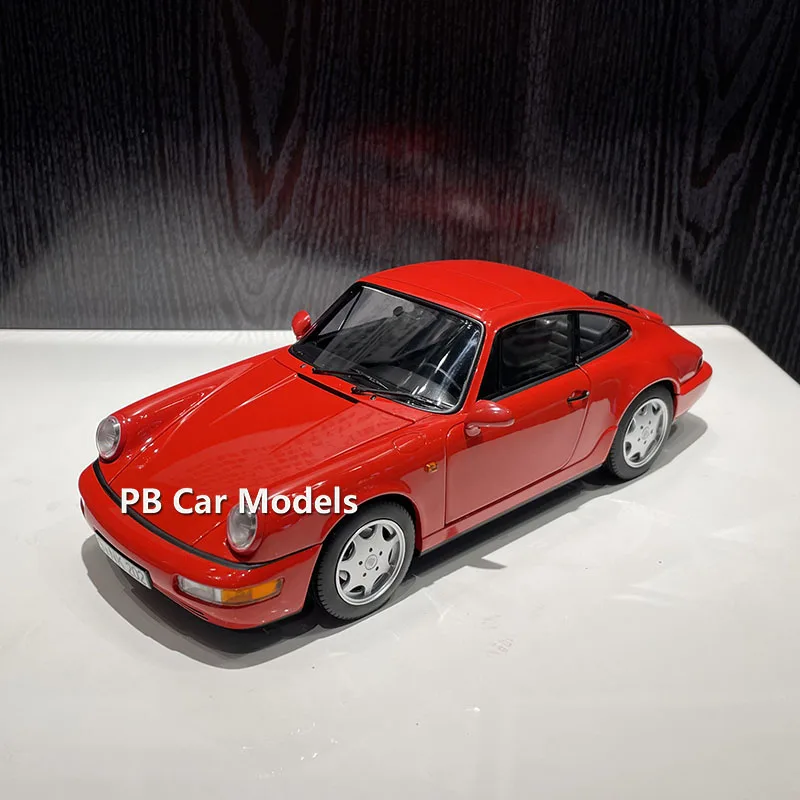 Norev  original 1:18 Carrera4 simulation alloy car model car trim in red