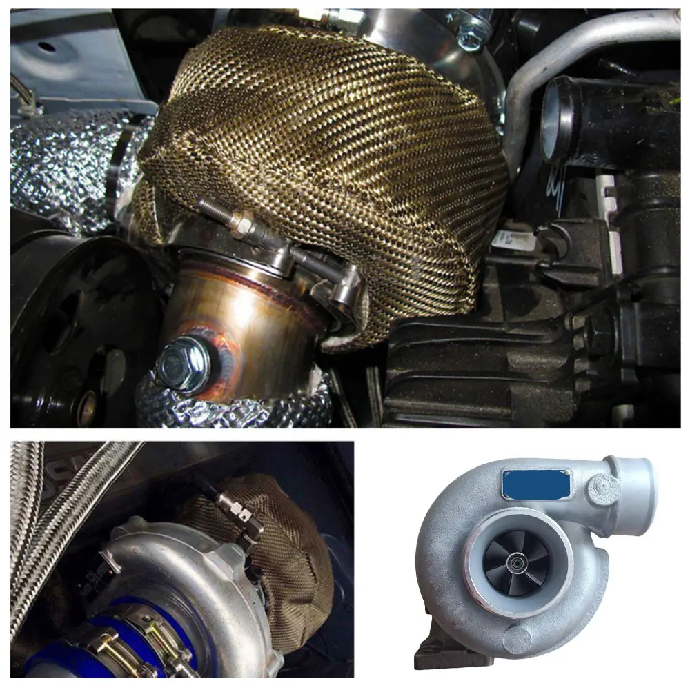 T2 T25 T28 T3 T4 T6 Glasvezel Turbo Hitteschild Turbosprężarka Deken Cover Meest Turbine Wysokotemperaturowa folia ochronna Ciepło