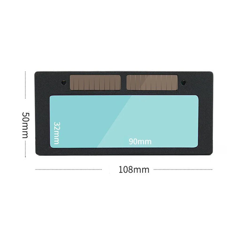 Imagem -02 - Lentes de Soldagem Auto-escurecimento Lente Fotossensível Lcd Óculos Solares Lente Protetora Soldador Peças de Proteção de Soldagem 10.8x 5cm