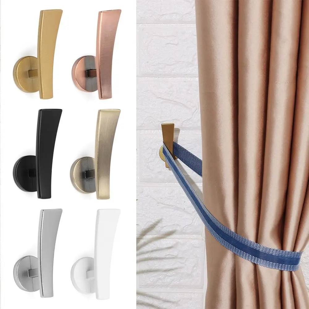 Durable Hold Practical Wall Hanger Curtain Holdback Curtain Holder Mounted Metal Hooks