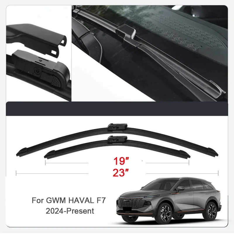 

2PCS Car Blade Windshield Wiper Rubber Cleaning Auto Accessories For GWM HAVAL DARGO F7 F7X H3 H5 H6 GT H6S H9 JOLION M6 PLUS