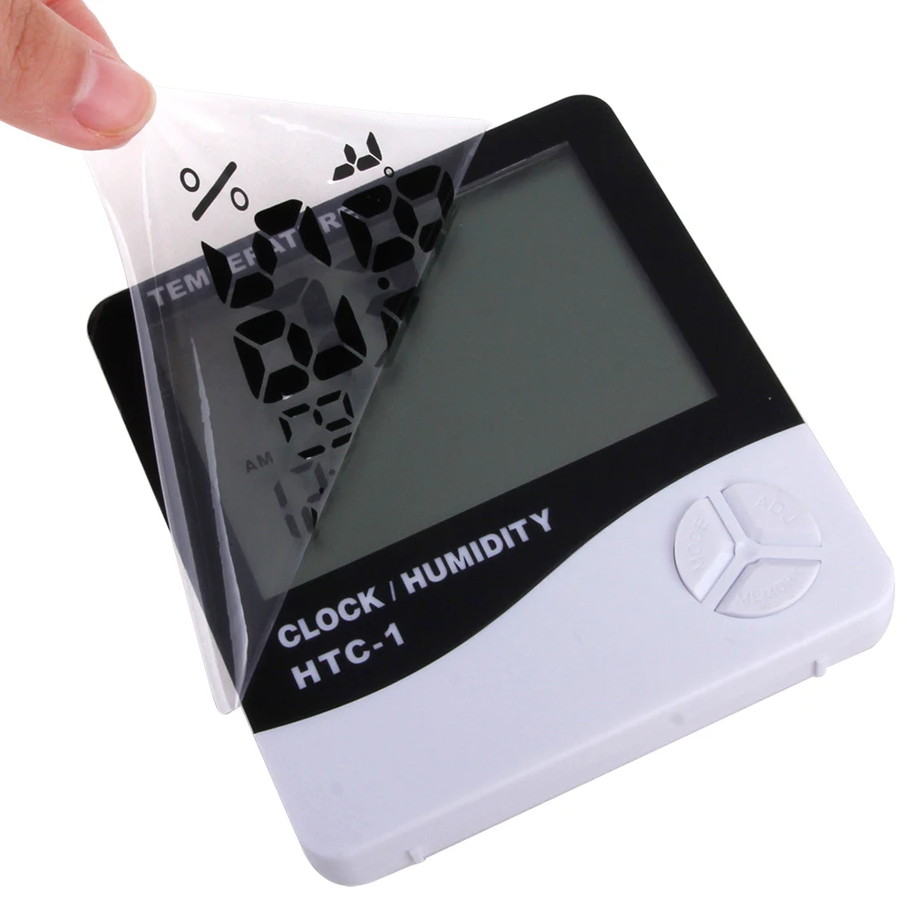 Thermomètre numérique LCD pour greffage de cils, hygromètre, testeur de température et d'humidité, Station météo, horloge, Extension de cils, outil de maquillage