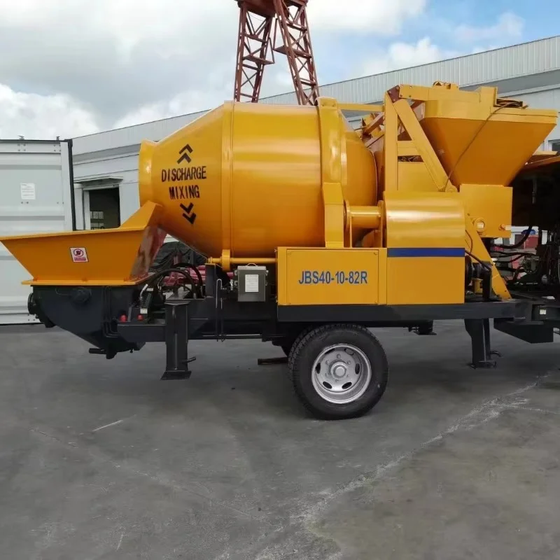 YG Diesel Engine Concrete Pump Mixer Hydraulic Concrete Conveying Pump Prices Concrete Mixer with Pump Building Use Machine Sale