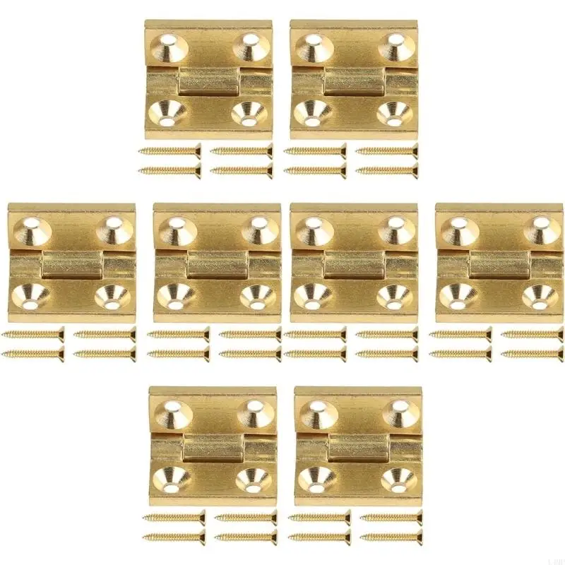 

Accuracy Metal Hinges Strong & Reliable Small Hinges 8pcs for Fine Woodworking L4MF
