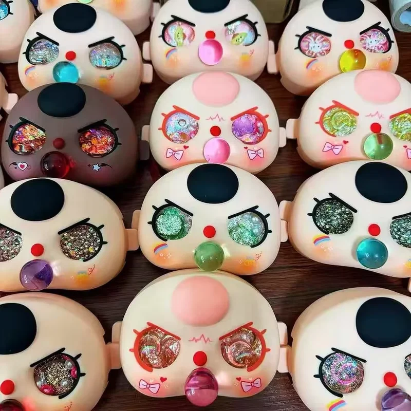 In Stock 3D eyes Baby Three 400% Doll Vinyl Face Shell Sand Eyes With Replacement Shell Wholesale links