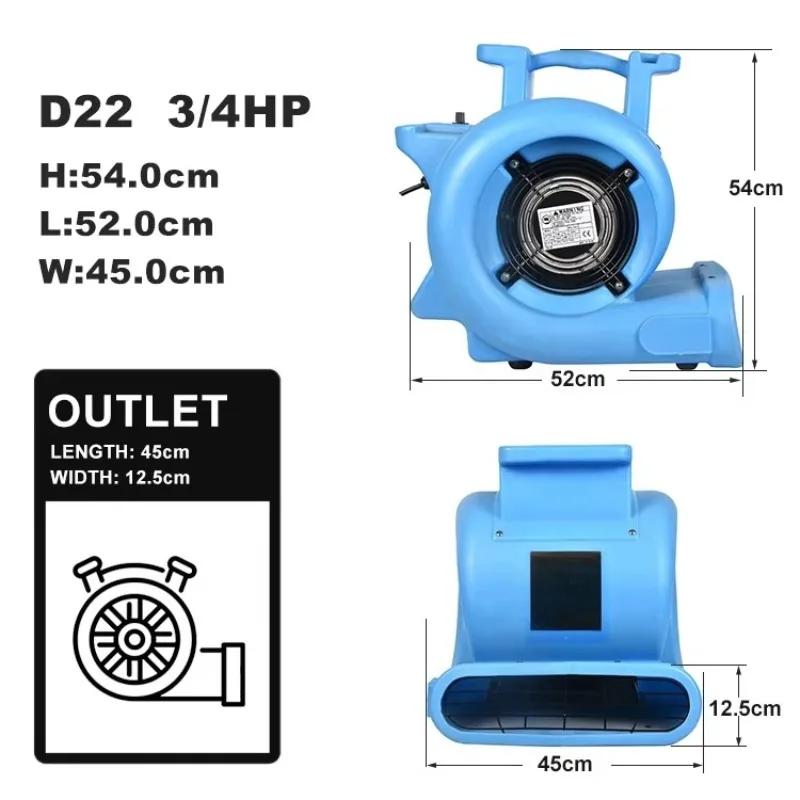 

110V/60Hz; 240V/50Hz 3 Speed Commercial Electric Plastic Air Curtain Fan Blower High Quality Air Dryer Blower