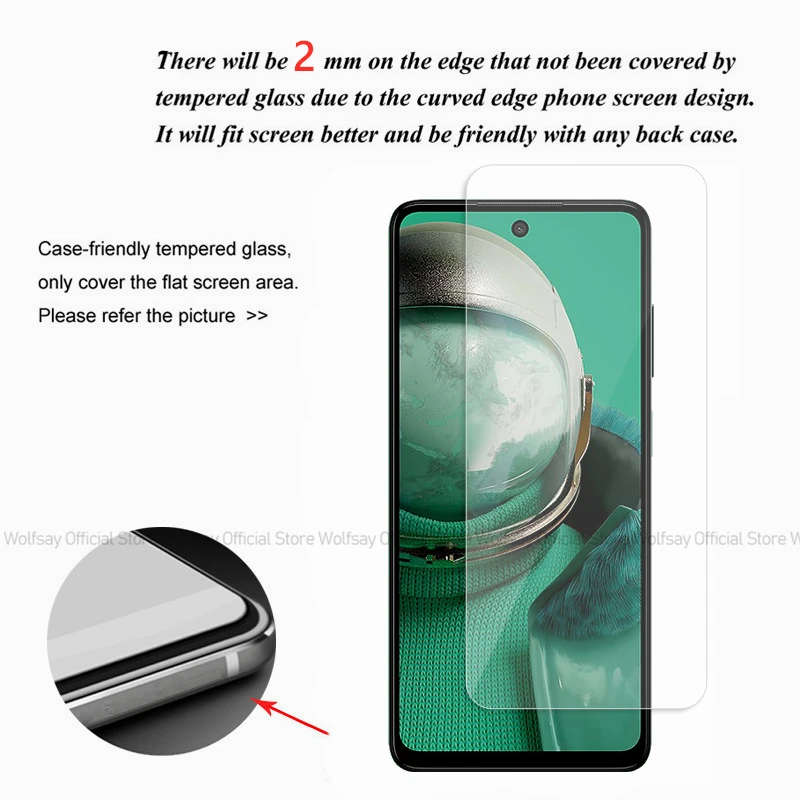 2/4PCS Screen Protector For HMD Pulse Pro Tempered Glass HMD Pulse Pro Protective Film Full Glue Screen Glass For MD Pulse Pro