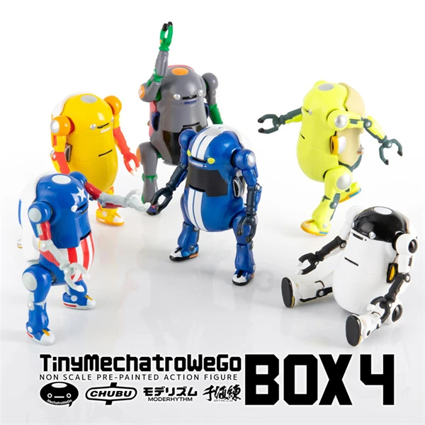

Bandai Eyewear Factory Thousand Value Practice Tiny Mechatro Wego Robot 4-box Figurine Desktop Model Ornament