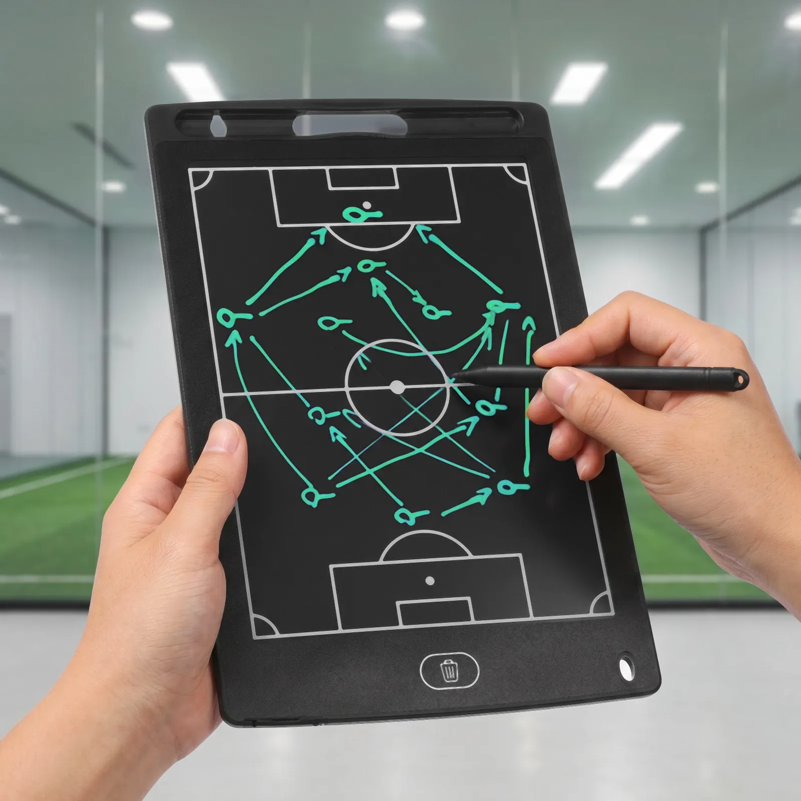 

Football Tactics Board Soccer Coaching Magnetic Dry Erase Clipboard Strategy Training Equipment for Match Analysis