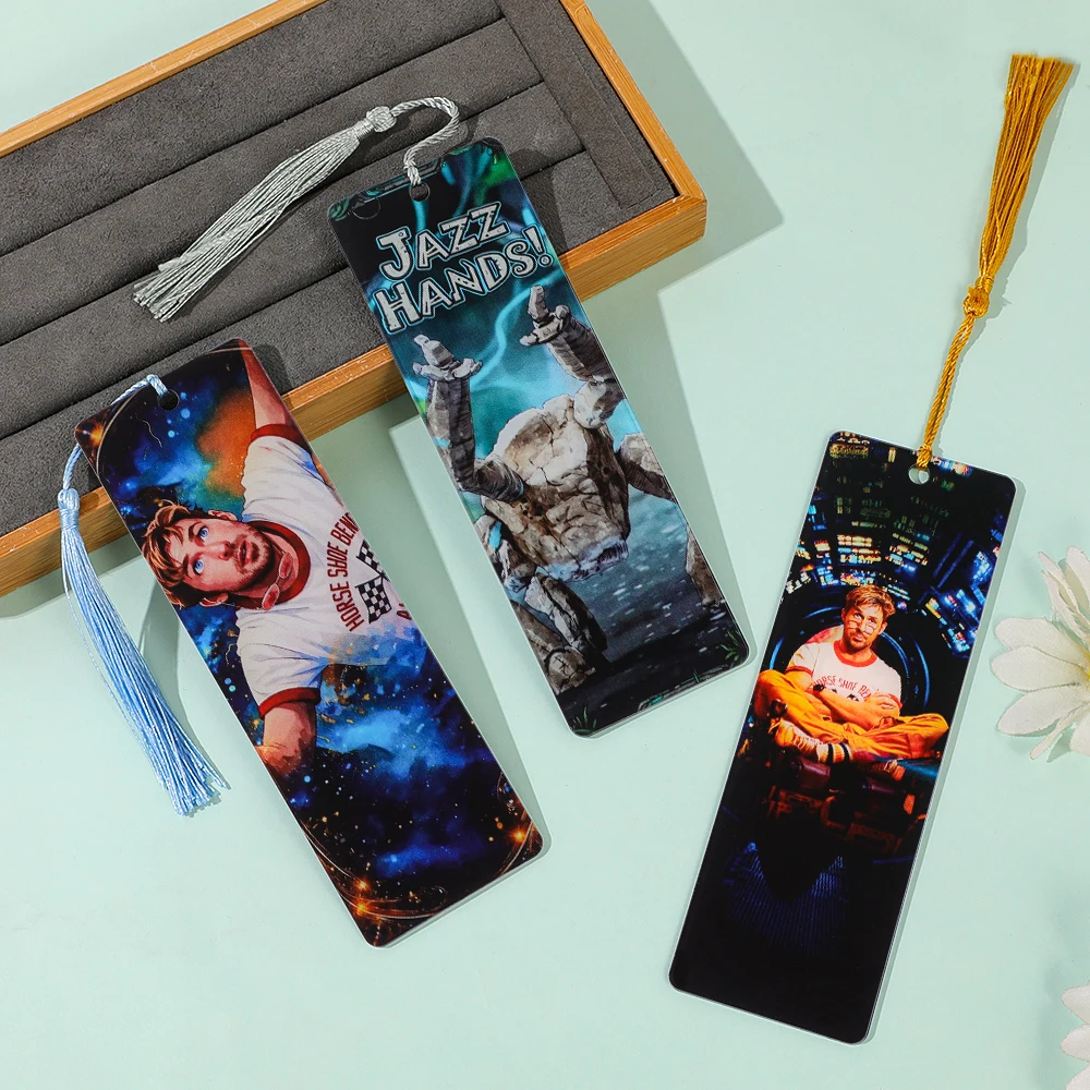 for Project Hail Mary Merch Double-Sided Bookmark, Classic scenes from fantasy technology movies, suitable for science fiction