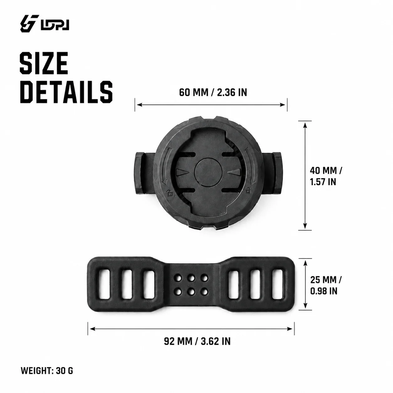 LDPJ Garmin Bicycle Handle Computer Stand 360 ° Rotating Bicycle Computer Stand Quick Release MTB Stopwatch Stand