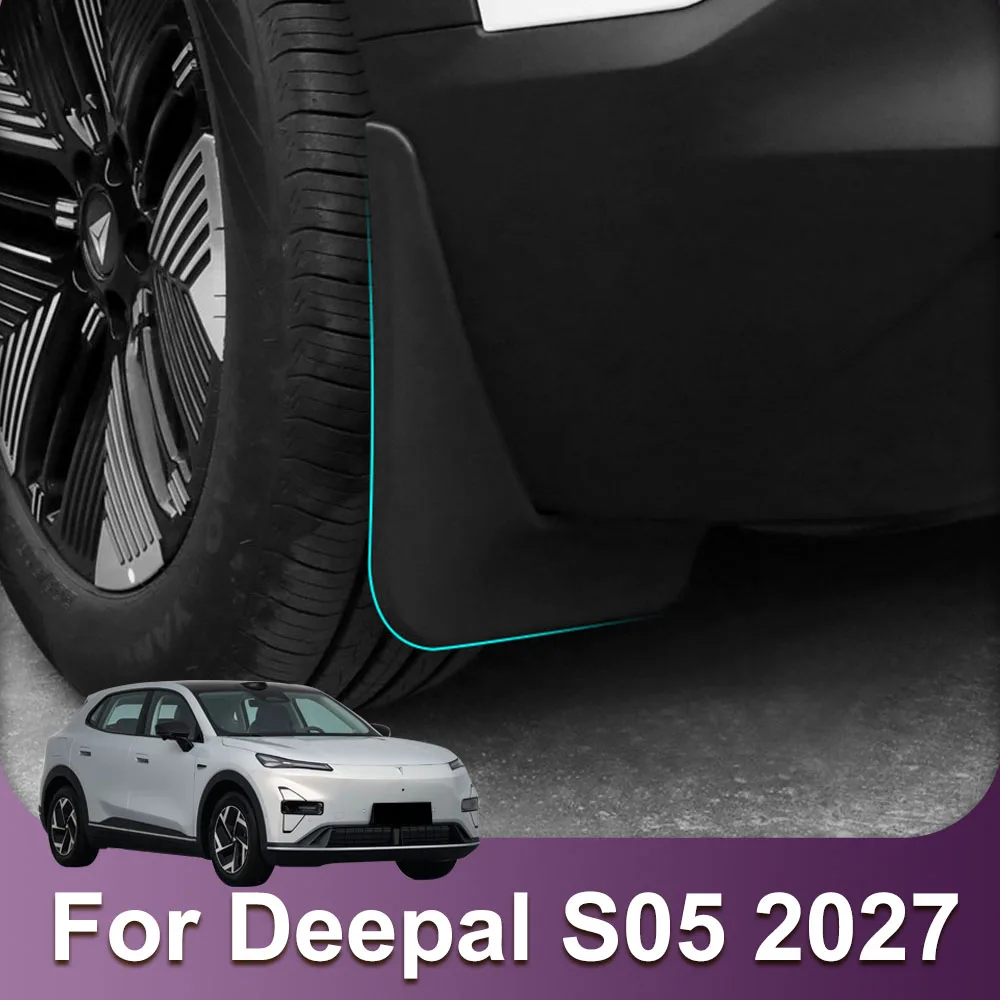 4 Pcs Tire Mudguard Fit For Changan Deepal S05 2027 Prevent Sand And Stones From Splashing  PP Material Automotive Supplies