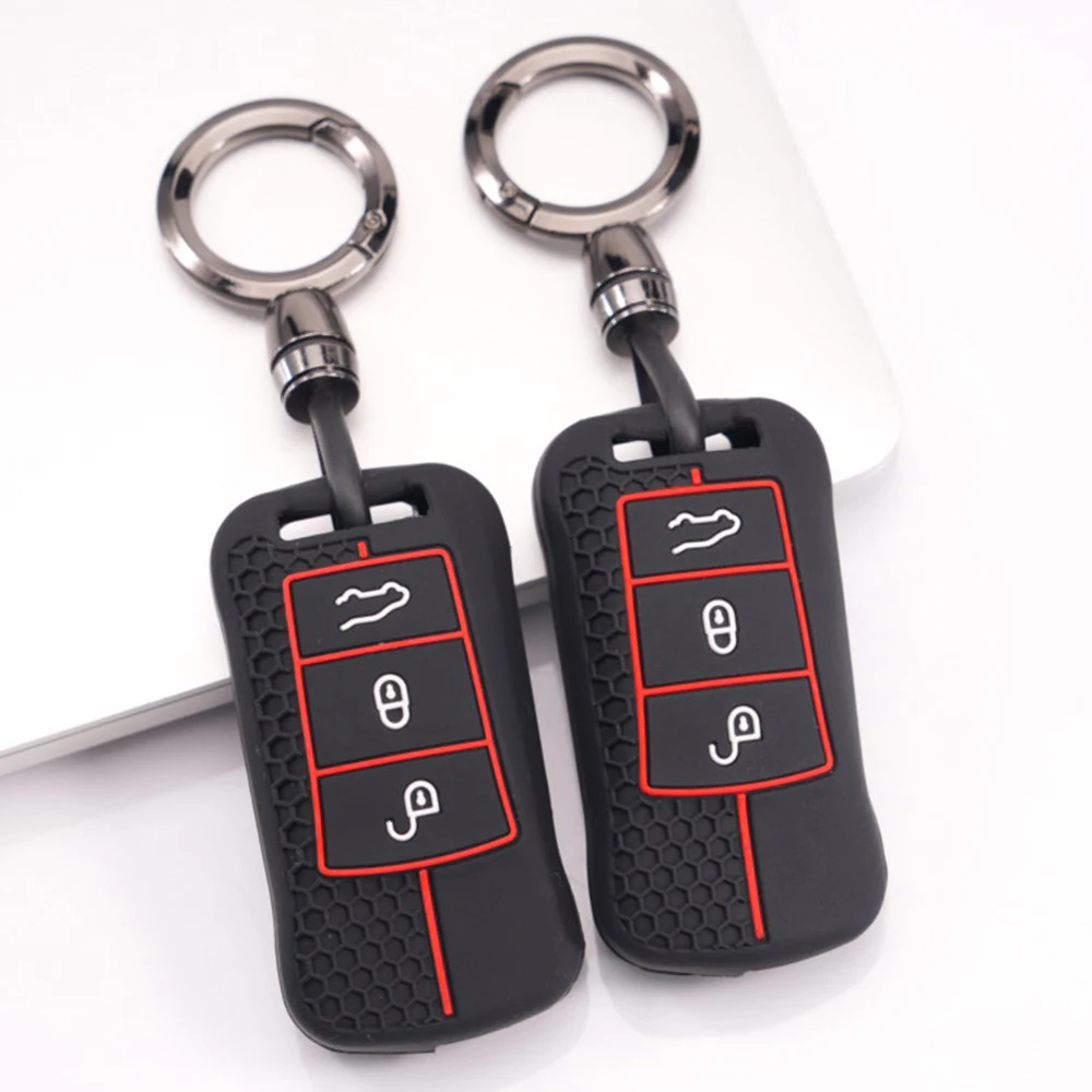 Remote Key Protector With Keychain For Porsche 911 911 GT3 Cayenne Macan Panamera Cayman Boxster 718 Taycan Carrera Durable