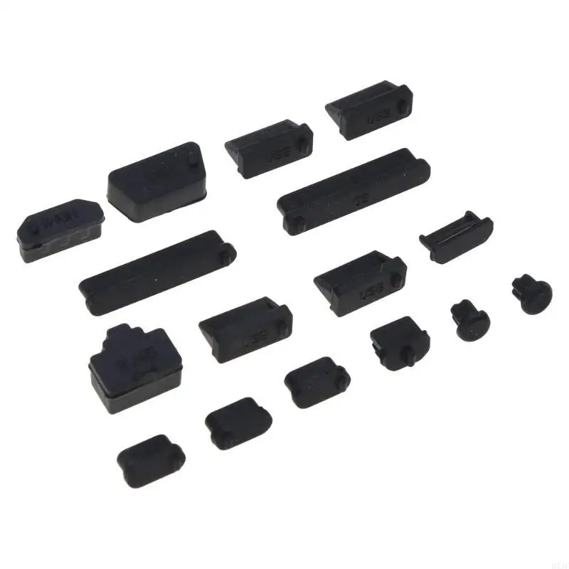 H7JF 13PCS Plugs Soft Silicone Data Port USB Protector Set Laptop DU