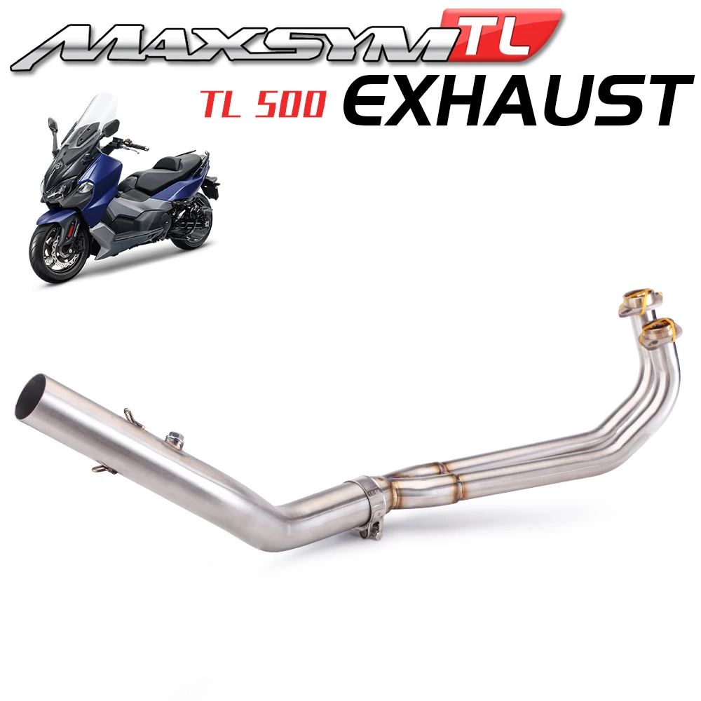 

For MAXSYM TL500 TL 500 Motorcycle Exhaust Escape System Modified Front Middle Link Pipe Slip on Connect 51mm Muffler DB Killer
