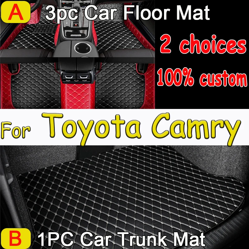 Car Mats For Toyota Camry Daihatsu Altis XV30 2002~2006 Durable Carpet Rugs Leather Floor Mat Anti Dirt Pad Car Accessories 2003