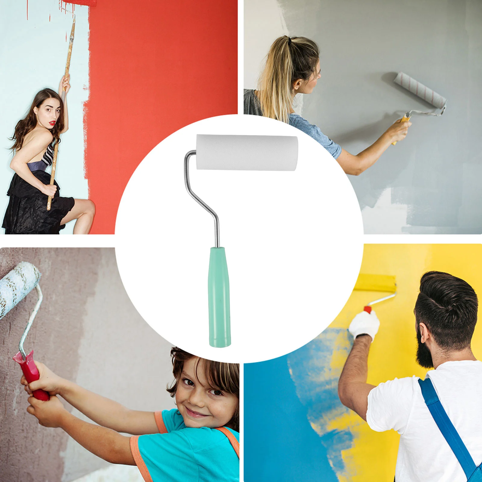 1 セットスポンジローラーブラシ小さなペイントローラー壁天井ドアフレーム窓枠簡単使用ホーム DIY 塗装オイルラテックス