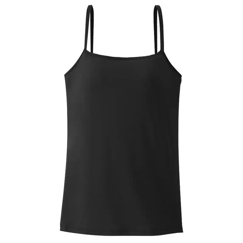 Black White Multipurpose Women Camisole Sling Halter Vest Summer Slim Fit Crop Top Breath Base Layer Undershirt Casual Tank Tops