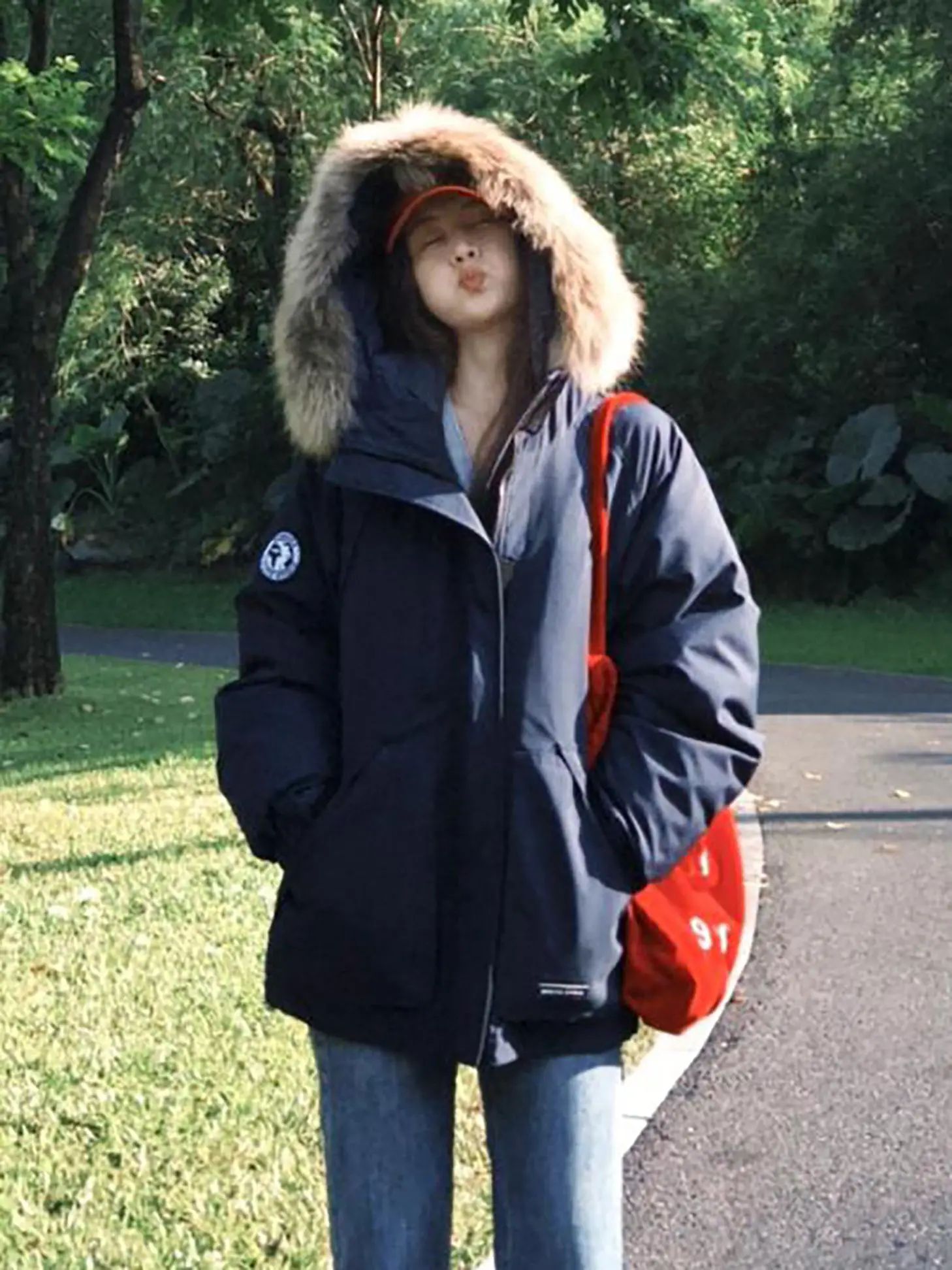 

Парка женская осенняя, с капюшоном, в французском стиле, с множеством карманов, шикарная, водонепроницаемая, утепленная, на подкладке с отражающими элементами, с воротником, в горошек, хит продаж