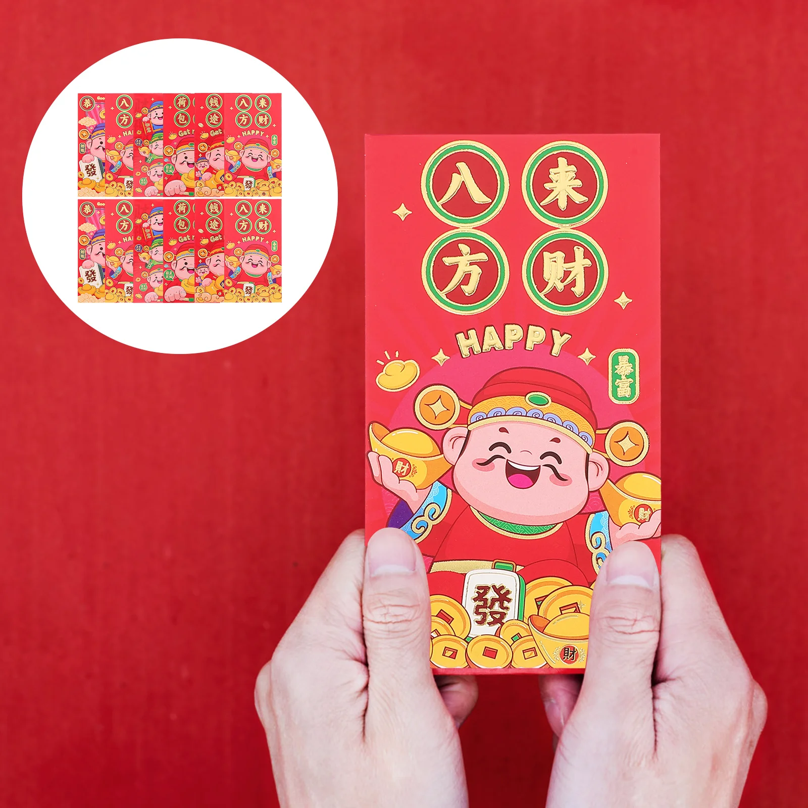 30Pcs Chinese New Year Red Packets 2025 Snake Year Large Capacity Red Envelopes Spring Festival Money Bags 2025 Money Bag