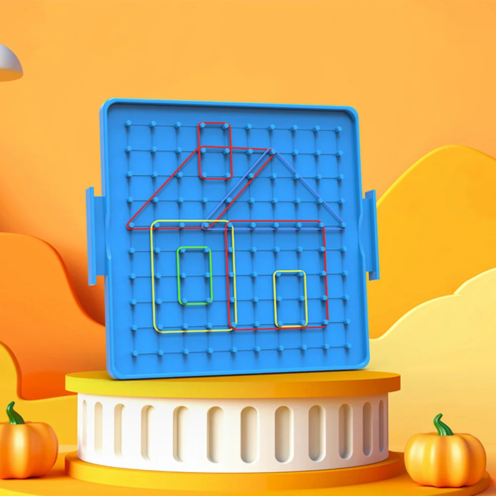 

2pcs Double Sided Geoboard Student Pegboard 10X10 Grid Math Manipulatives For Fine Motor Skills Learning Tool Educational