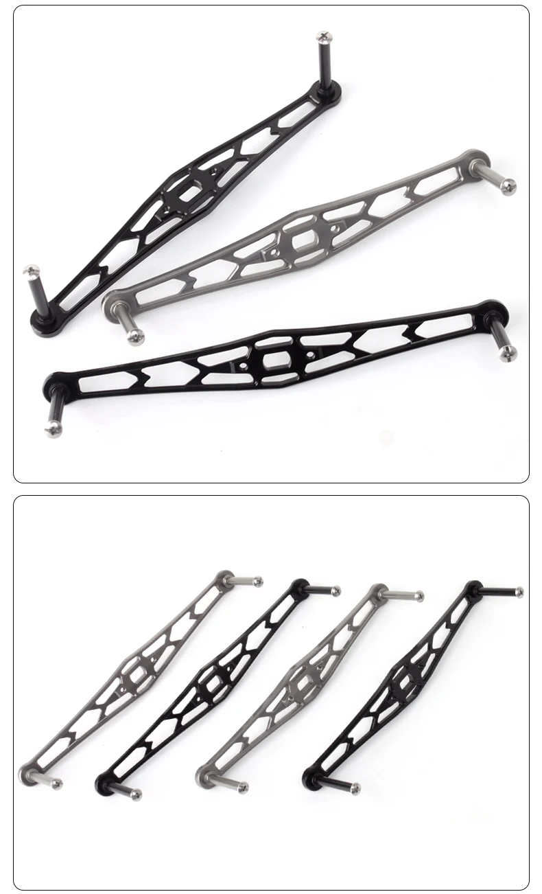Ruke Fishing Rocker zum Werfen von Angelrollen, Legierung aus Aluminium, Loch 8 x 5/7 x 4 mm, Länge 140–130 mm, für Daiwa Abu Shima, inklusive Schrauben – Detail 7