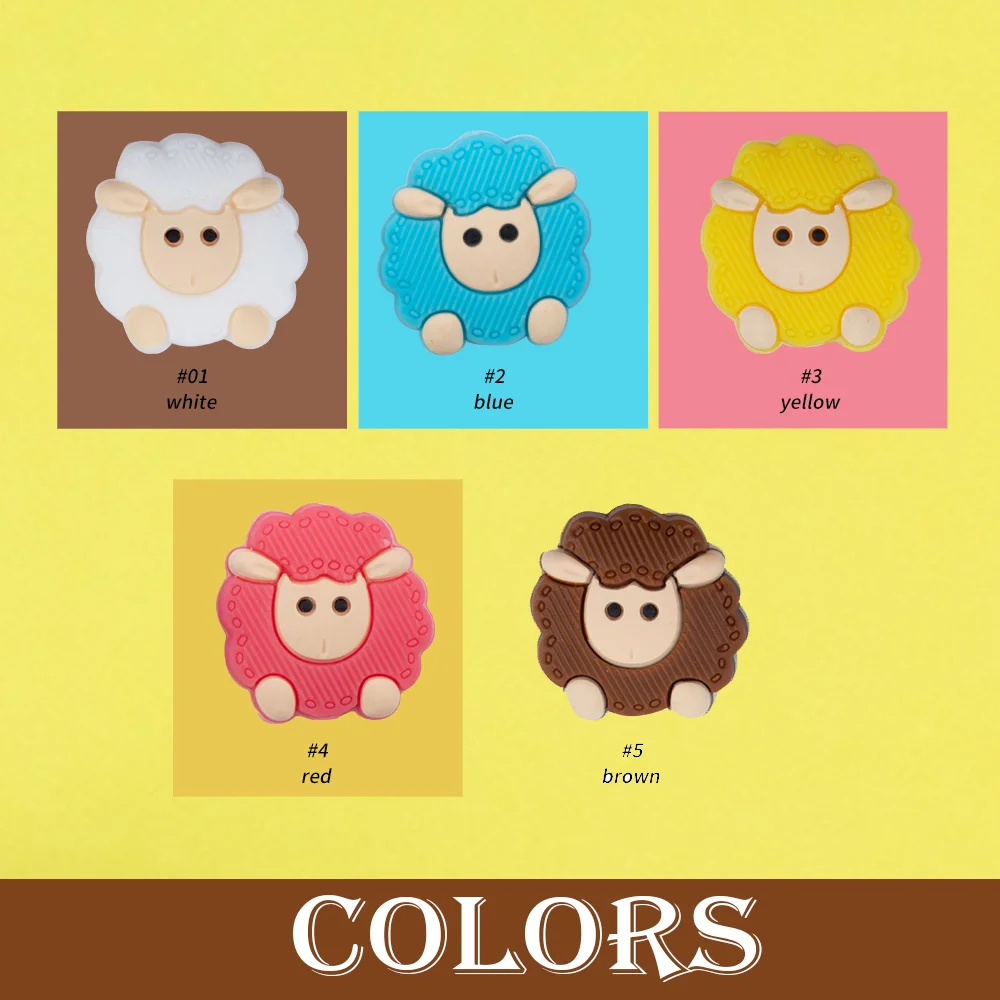 

10Pcs Cartoon Mini Silicone Animal Beads Food Grade DIY Bracelet Jewelry Pacifier Chain Accessories