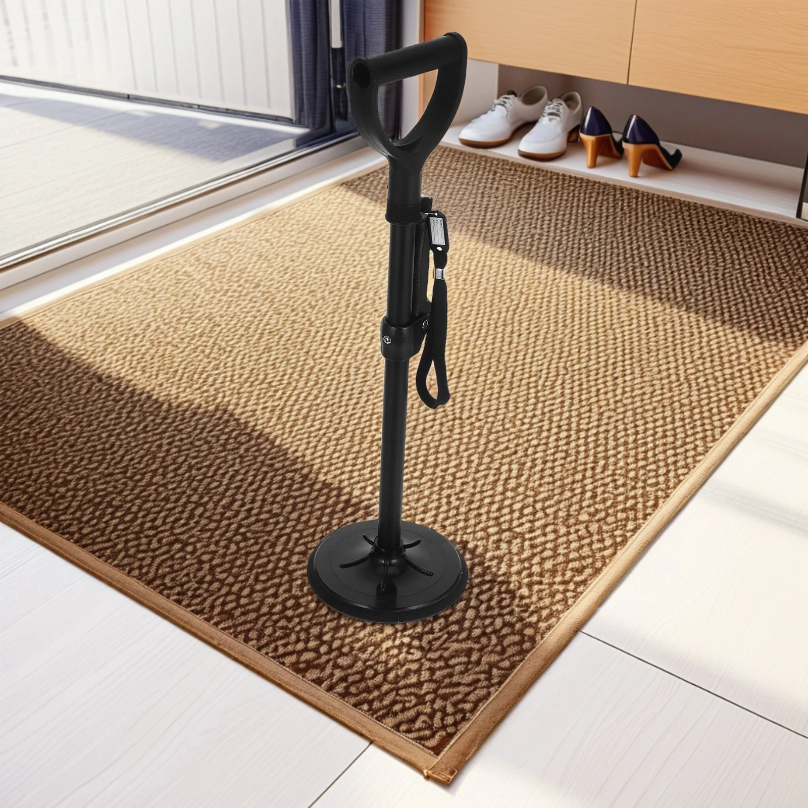 

Standing Aid Elderly Assistance Products Adjustable Height Aluminum Alloy Durable Foldable Walking Frames Mobility Tool Stand