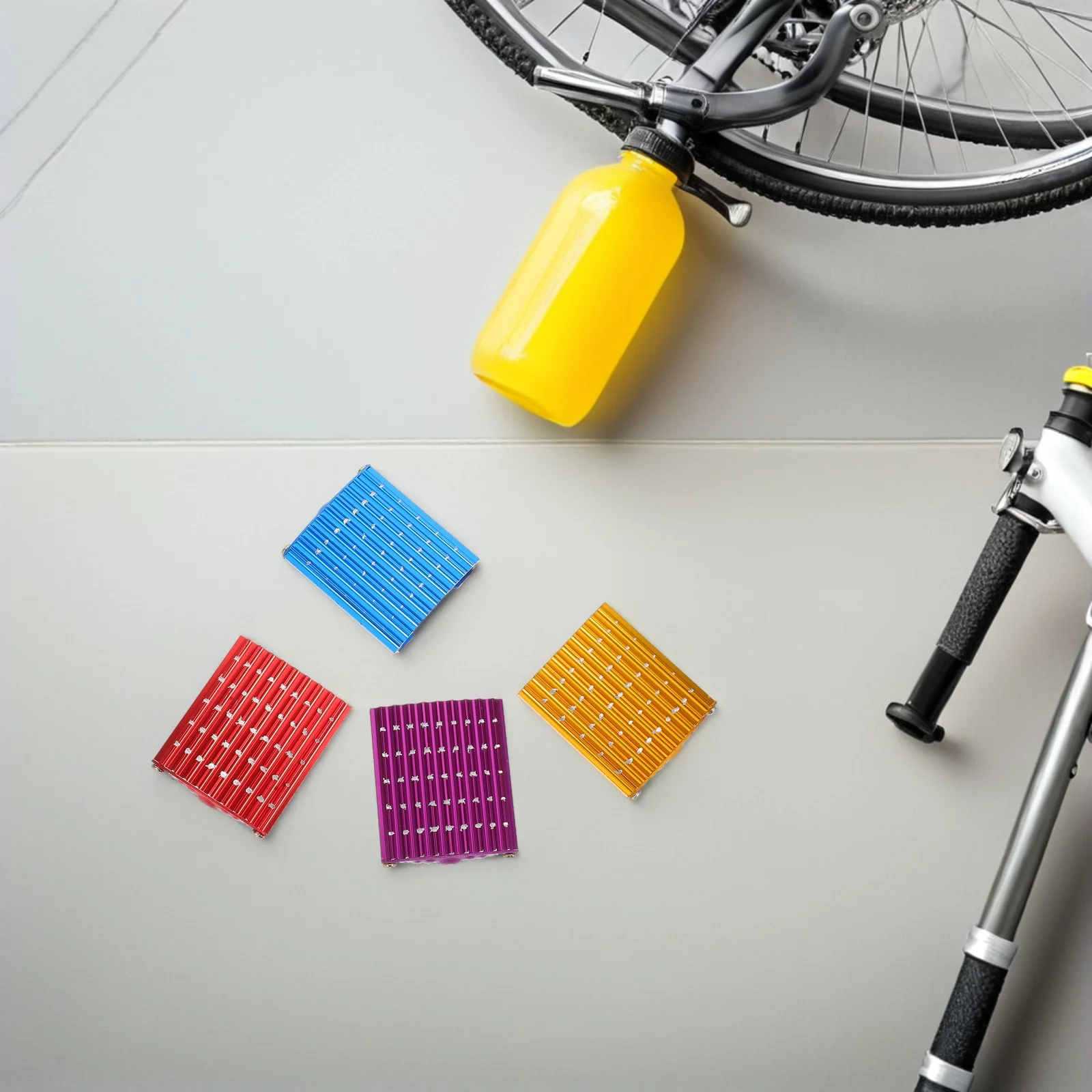 

4 Pcs Brake Pedal Automotive Grip Covers Automobile Pads Motorcycle Stop Pedals Aluminum Alloy for Car