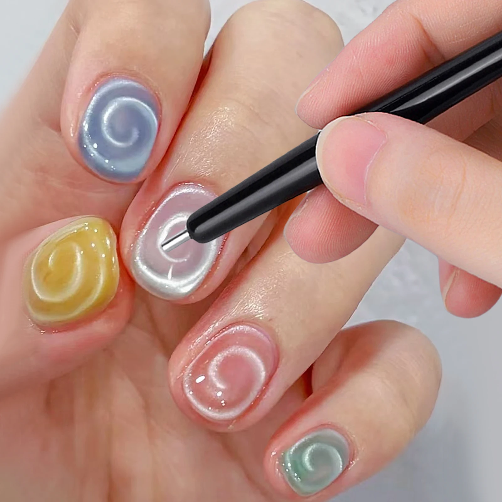 Ensemble d'aimants pour ongles œil de chat, outils de bâton magnétique pour Nail Art, blocs magnétiques pour effet de vernis Gel, Kit d'accessoires pour Nail Art, 14 pièces