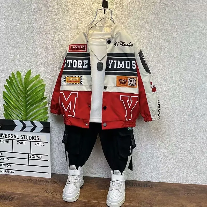 Boys Baseball Jackets Baby Clothing Jackets Coats For Teenage Boys Sports Outerwear Coat 2024 New