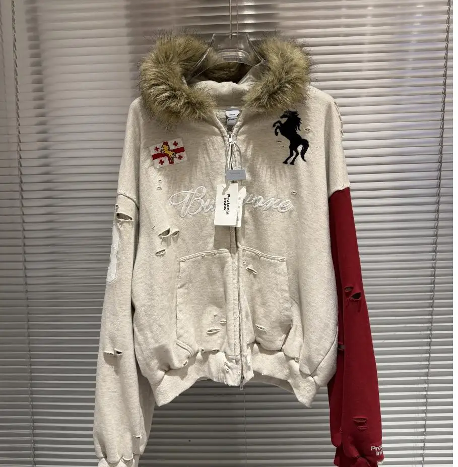 

New Double-layer Y Project Protocol Index Pullover Hoodies Hoody hooded Sweatshirts velvet Cotton Drake Thick Fleece #E174