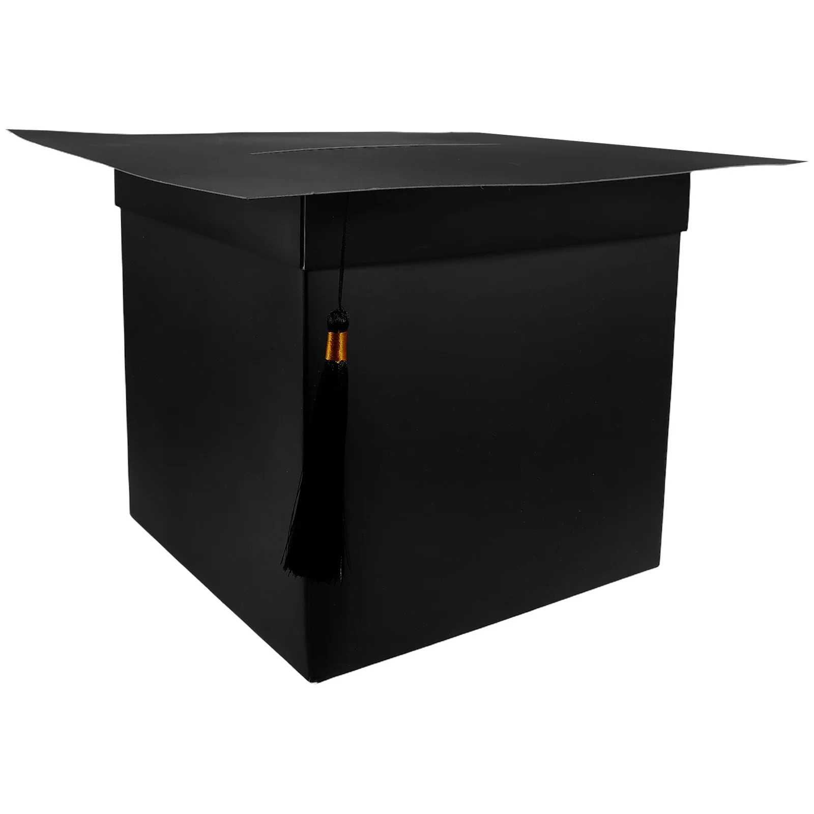 

Graduation Message Box Creative Cardboard Design with Tassel for Wishes and Memories Collection Party Decorations Grad