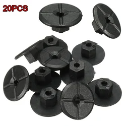 20Pcs 4mm Plastic Fastener Nut For Mercedes Benz Fender Mud Flap Splash Guard Wheel Arch Bumper Panel Retainer Clip Rivet