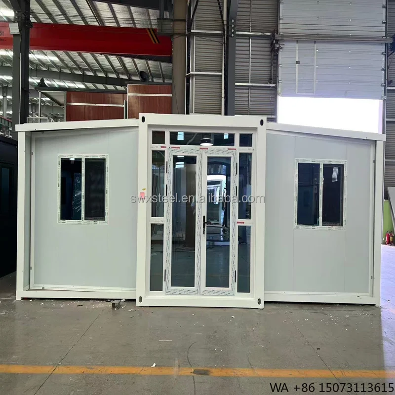 20ft 40ft Expandable Steel Container Home Prefabricated Mobile Building Camp House for Office/Modular Home Contemporary Villa