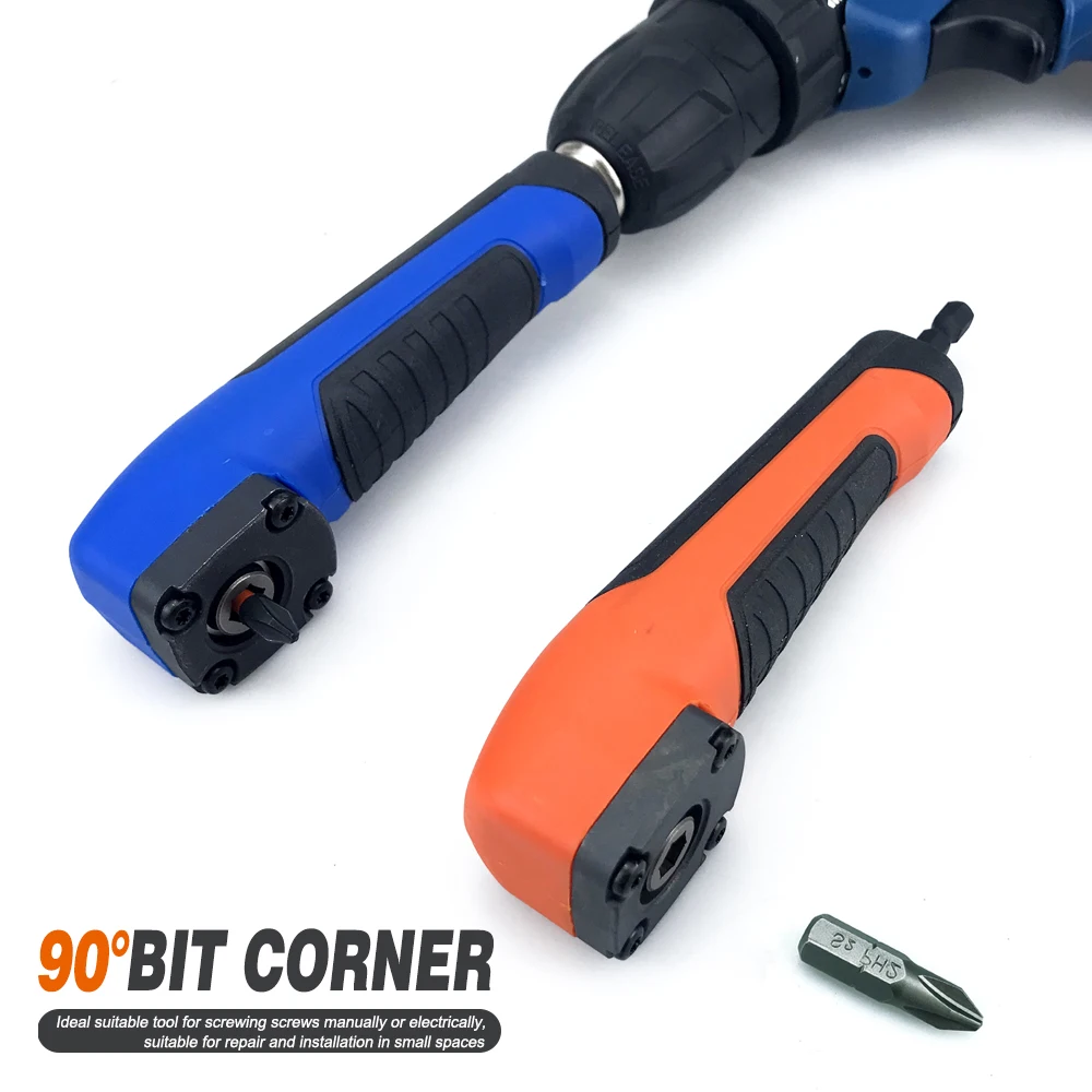Right Angle Attachment Electric Screwdriver Repair 90 Degree Corner Device Screwdriver Socket Adapter Drill Bit Corner Adapter